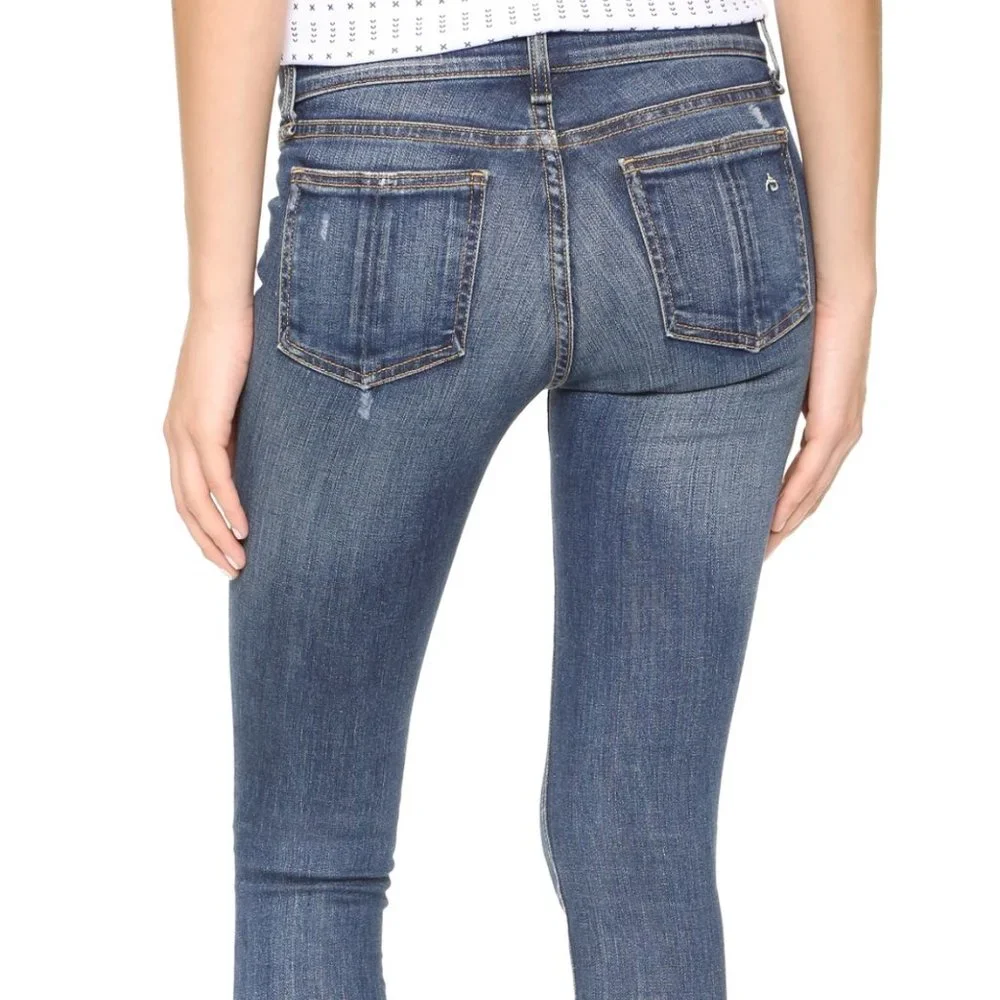 Rag & Bone - The Ripped Skinny Jeans - Destroyed Preston - Size 27 - RGJEA40262 - Picture 5 of 6